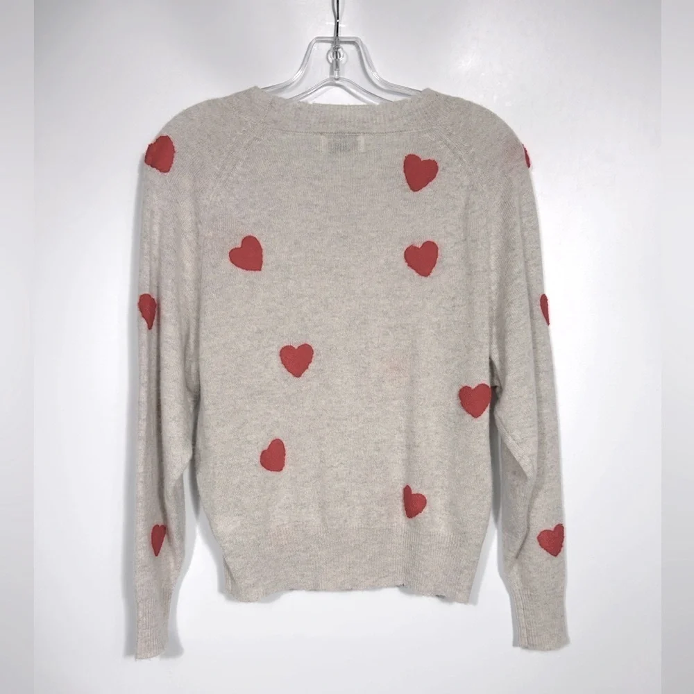 27 MILES MALIBU Cashmere Carmen sweater in the color Salt Size XS - Picture 4 of 10